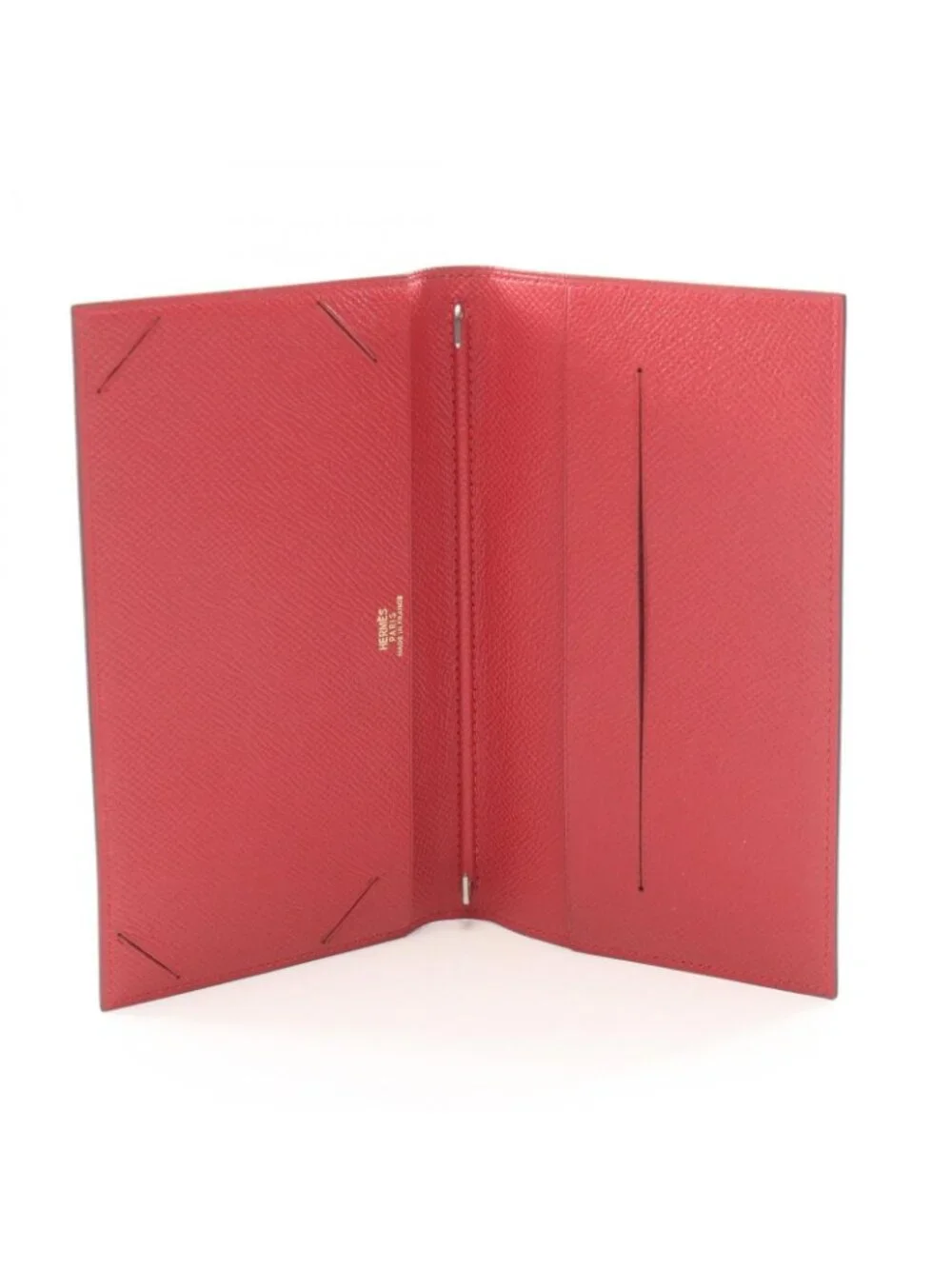 Hermes Notebook Cover Agenda Vision Rouge Vif Blue Verso